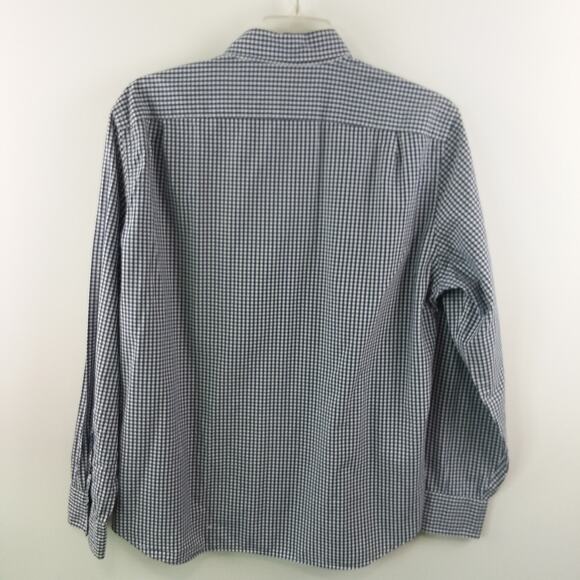 J. Crew Button Down Classic Shirt Men's XL‎ Blue & White Gingham Check Gorpcore - Picture 7 of 12